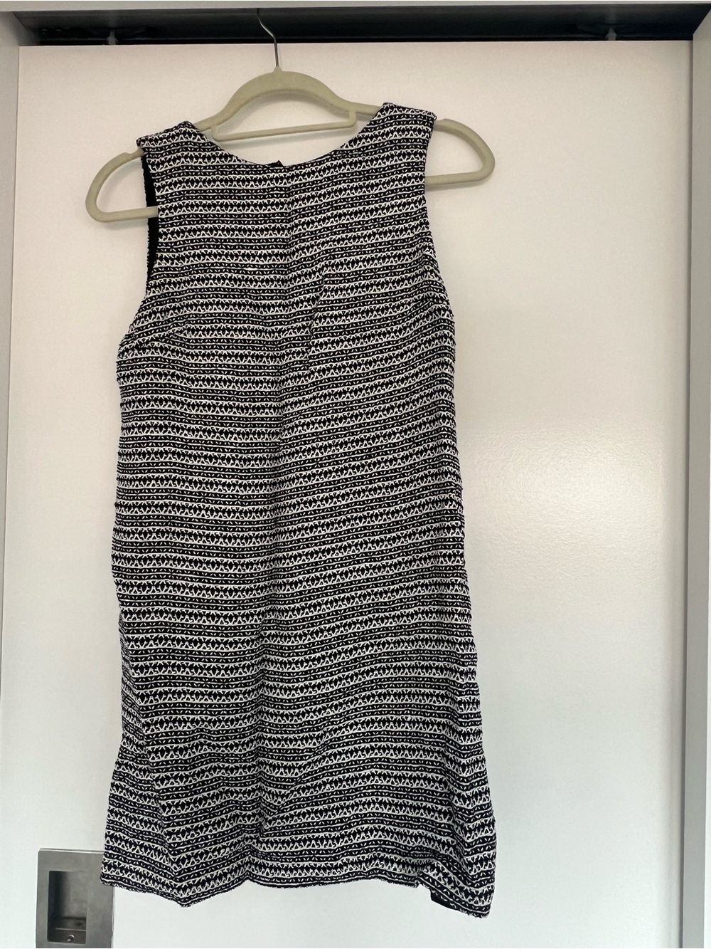 Alice + Olivia Black and White Sleeveless Mini Dress